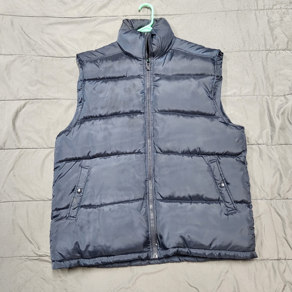 Mens Navy Blue DOWN Vest
